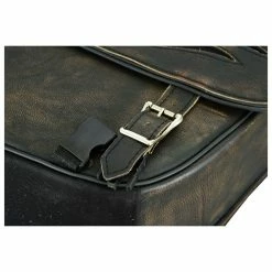 Dream Apparel Saddlebag & Accessory Brown Leather Concealed Carry Saddlebag With Flame -Luggage Mounting Components Sales 10146888 L V6