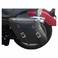 Leatherworks Inc. Leatherworks, Inc. Economy Wide Angle Throwover Leather Saddlebag -Luggage Mounting Components Sales 102 784 D V3