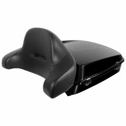 HogWorkz Black Chopped Tour Pack With Full Backrest And Black Hardware -Luggage Mounting Components Sales 130 4093 B V1