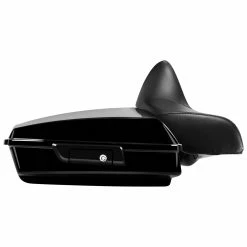HogWorkz Black Chopped Tour Pack With Full Backrest And Black Hardware -Luggage Mounting Components Sales 130 4093 C V1