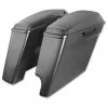 HogWorkz 2-Into-1 Extended 4" Stretched Saddlebags Charcoal Pearl -Luggage Mounting Components Sales 166 6718 A V1