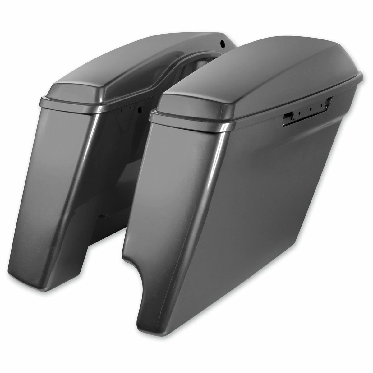HogWorkz 2-Into-1 Extended 4" Stretched Saddlebags Charcoal Pearl 3 HogWorkz 2-Into-1 Extended 4" Stretched Saddlebags Charcoal Pearl