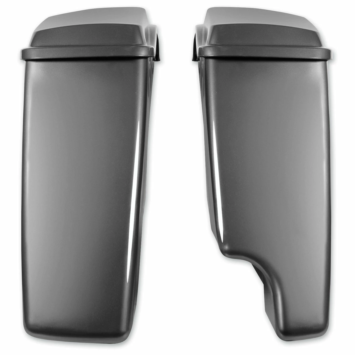 HogWorkz 2-Into-1 Extended 4" Stretched Saddlebags Charcoal Pearl 5 HogWorkz 2-Into-1 Extended 4" Stretched Saddlebags Charcoal Pearl - Image 3