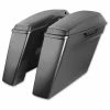 HogWorkz Dual Blocked Extended 4" Stretched Saddlebags Charcoal Pearl -Luggage Mounting Components Sales 166 6720 A V1