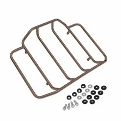 Show Chrome Accessories Smoke Deluxe Tour-Pak Luggage Rack