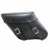 Leatherworks Inc. Leatherworks, Inc. Wide Angle Black Economy Bolt-On Saddlebag