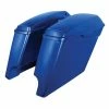 HogWorkz 4" Superior Blue Stretched Saddlebag -Luggage Mounting Components Sales 220 0955 A V4