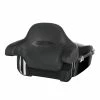 HogWorkz Vivid Black King Tour Pack W/ Full Backrest - Chrome Hardware -Luggage Mounting Components Sales 220 0961 A V4