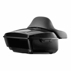HogWorkz Vivid Black King Tour Pack W/ Full Backrest - Black Hardware -Luggage Mounting Components Sales 220 0962 D V4