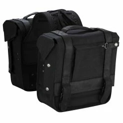 Burly Brand Voyager Black Throwover Saddlebag