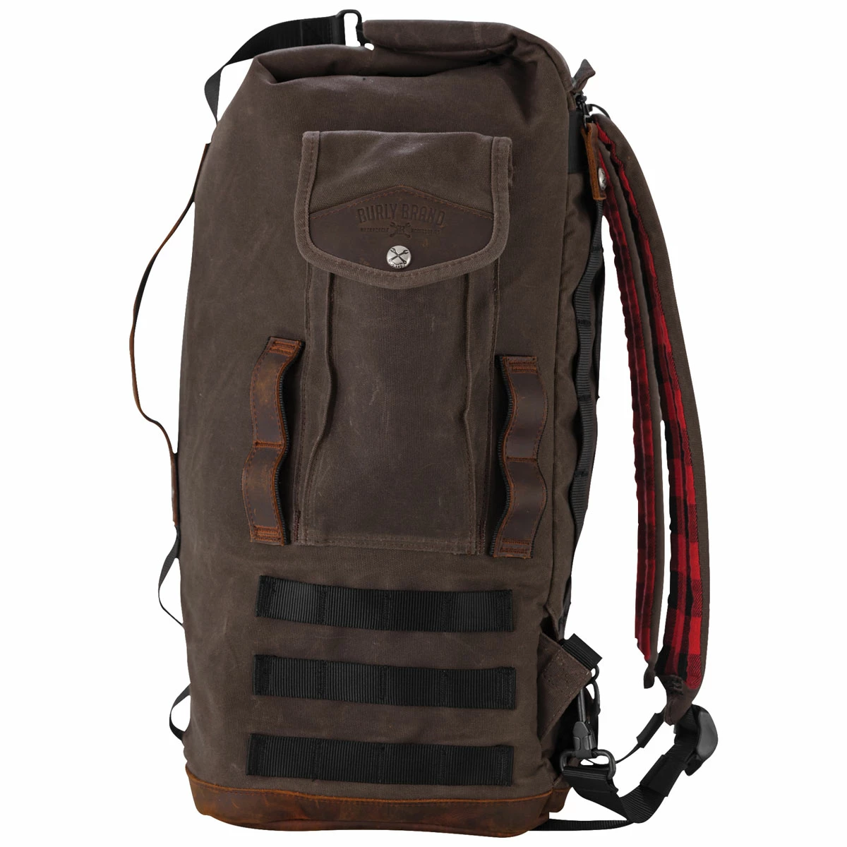 Burly Brand Voyager Dark Oak Sissy Bar Backpack 4 Burly Brand Voyager Dark Oak Sissy Bar Backpack - Image 2