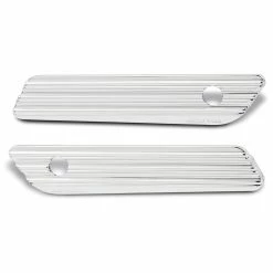 Arlen Ness 10-Gauge Saddlebag Chrome Latch Covers