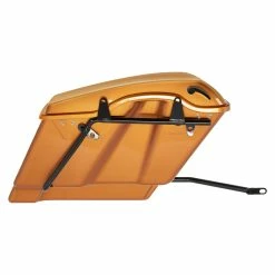 HogWorkz Stretched Saddlebag Conversion Kit With Black Brackets -Luggage Mounting Components Sales 630 3419 C V3