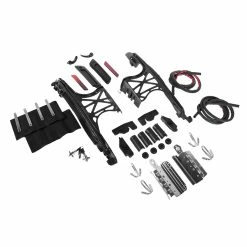 HogWorkz Standard Saddlebag Conversion Kit With Black Brackets -Luggage Mounting Components Sales 630 3421 D V3