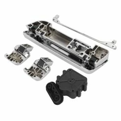 HogWorkz Chrome Tour Pack Hinges And Latch Kit -Luggage Mounting Components Sales 630 3542 C V3