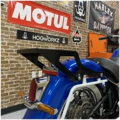 HogWorkz Black Two-Up Tour Pack Mount -Luggage Mounting Components Sales 630 3560 E V3