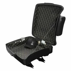 HogWorkz Chopped Tour Pack Liner Black With Cream Stitching -Luggage Mounting Components Sales 630 3578 C V3