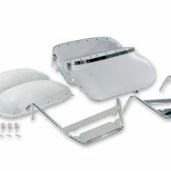 V-Twin Manufacturing Replica 'Bubble' Saddlebag Kit W/Brackets