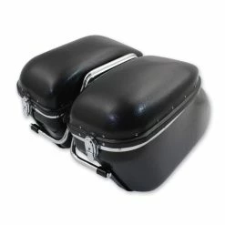 V-Twin Manufacturing Replica 'Bubble' Saddlebag Kit W/Brackets