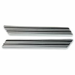 Joker Machine Chrome Finned Saddlebag Latch Insert