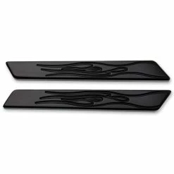 Joker Machine Black Flame Saddlebag Latch Insert