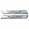Joker Machine Chrome Flame Saddlebag Latch Insert -Luggage Mounting Components Sales 805 372 A V1