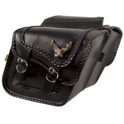 Willie And Max Willie & Max Gold & Silver Eagle Black Magic Collection Saddlebags