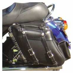 Leatherworks Inc. Leatherworks, Inc. Wide Angle Box Top Saddlebags With Rear Pockets -Luggage Mounting Components Sales 831 352 C V3