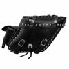 Leatherworks Inc. Leatherworks, Inc. Wide Angle Box Top Studded Saddlebags With Rear Pockets -Luggage Mounting Components Sales 831 354 A V4