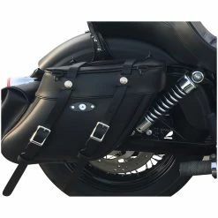 Leatherworks Inc. Leatherworks, Inc. Wide Angle Box Top Saddlebags With Rear Pockets -Luggage Mounting Components Sales 831 360 F V3