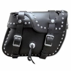 Leatherworks Inc. Leatherworks, Inc. Angle Split Lid Box Studded Saddlebags