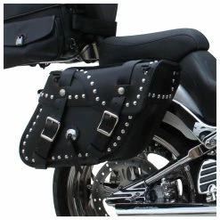 Leatherworks Inc. Leatherworks, Inc. Angle Split Lid Studded Saddlebags -Luggage Mounting Components Sales 831 377 D V3