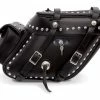 Leatherworks Inc. Leatherworks, Inc. Wide Angled Studded And Locked Saddlebags With Rear Pocket -Luggage Mounting Components Sales 831 425 A V1