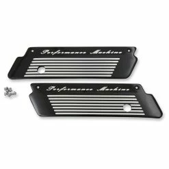 Performance Machine Contrast Cut Fluted Saddlebag Latch Cover