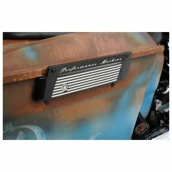 Performance Machine Contrast Cut Fluted Saddlebag Latch Cover -Luggage Mounting Components Sales 831 688 C V6