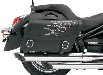 Saddlemen Highwayman Tattoo Silver Stitch Large Throwover Saddlebags 3 Saddlemen Highwayman Tattoo Silver Stitch Large Throwover Saddlebags