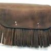 Leatherworks Inc. Leatherworks, Inc. Distressed Brown Economy Bolt-On Saddlebags With Fringe -Luggage Mounting Components Sales 831 788 A V1
