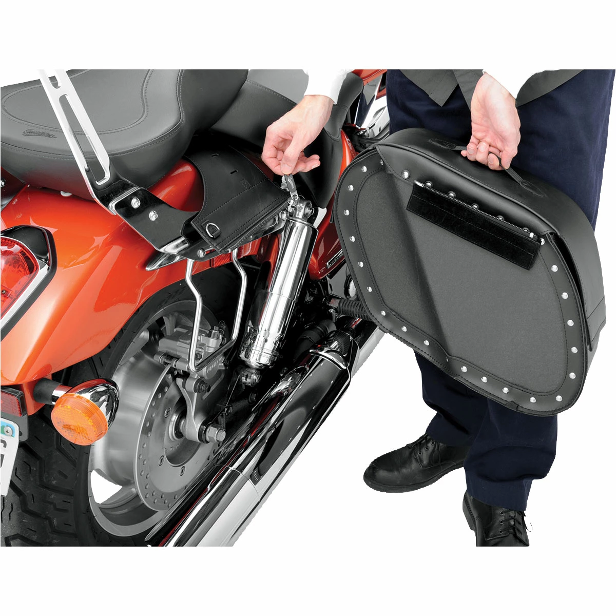 Saddlemen Express Drifter Saddlebags With Shock Cutaway 8 Saddlemen Express Drifter Saddlebags With Shock Cutaway - Image 6