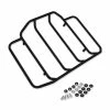 Show Chrome Accessories Black Satin Deluxe Tour-Pak Luggage Rack -Luggage Mounting Components Sales 903 293 A V1