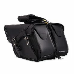 Dream Apparel Saddlebag & Accessory Plain Throwover Zip-Off Saddlebags